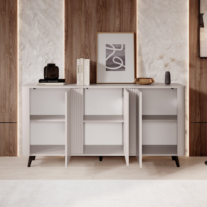 Meubella - Dressoir Veda - Beige - 150 cm