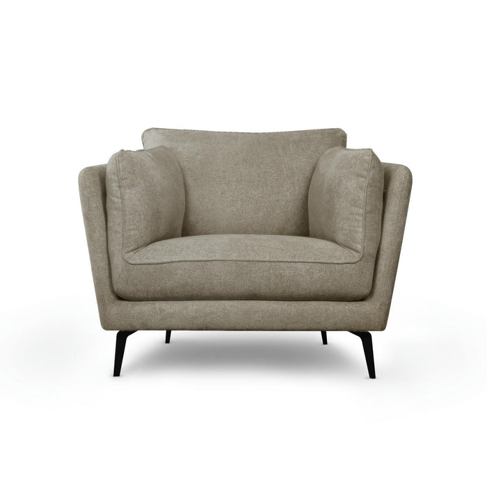 Giga Meubel - Fauteuil Beige Stof - 119x92x84cm - Bari