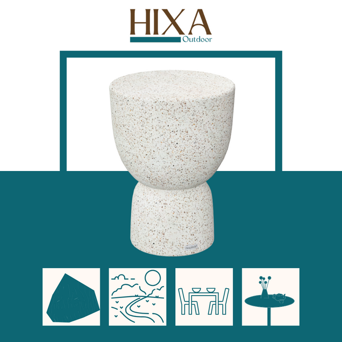 HESPERIDE HIXA Bijzettafel buiten Tafel Rond Buitentafel Tuintafel...