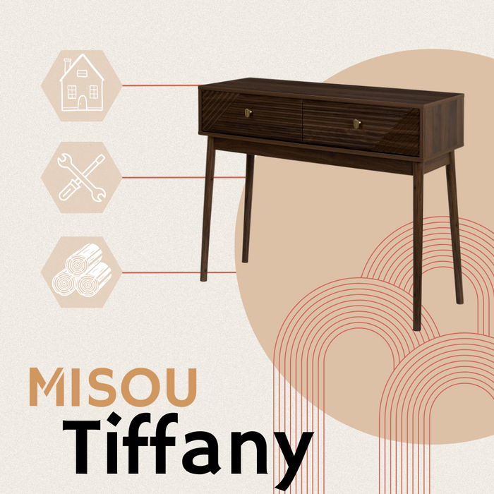MISOU Tiffany Kaptafel Sidetable Make up tafel Consoletafel Haltafe...