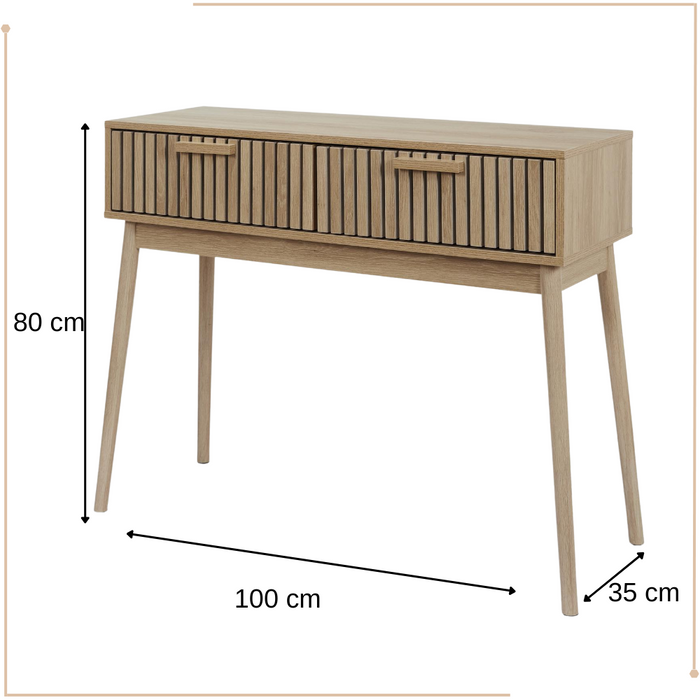 MISOU Klaus Sidetable met Lades Haltafel Consoletafel Wandkastje Ta...