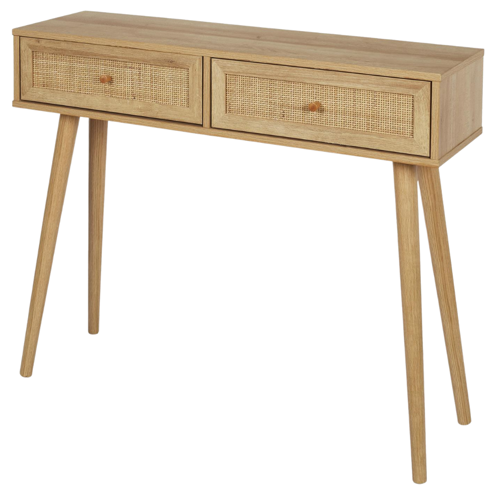 MISOU Bali Sidetable Consoletafel Haltafel Woonkamer Wandtafel Rota...