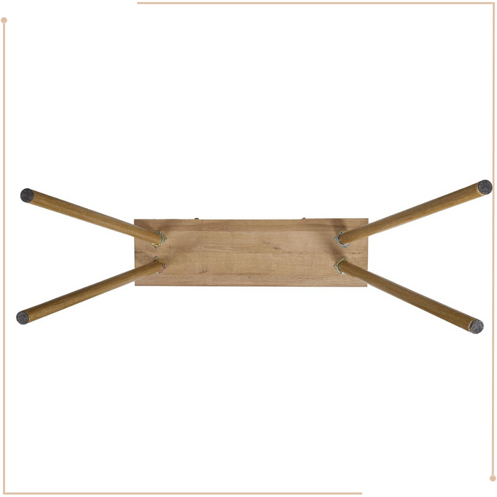 MISOU Bali Sidetable Consoletafel Haltafel Woonkamer Wandtafel Rota...