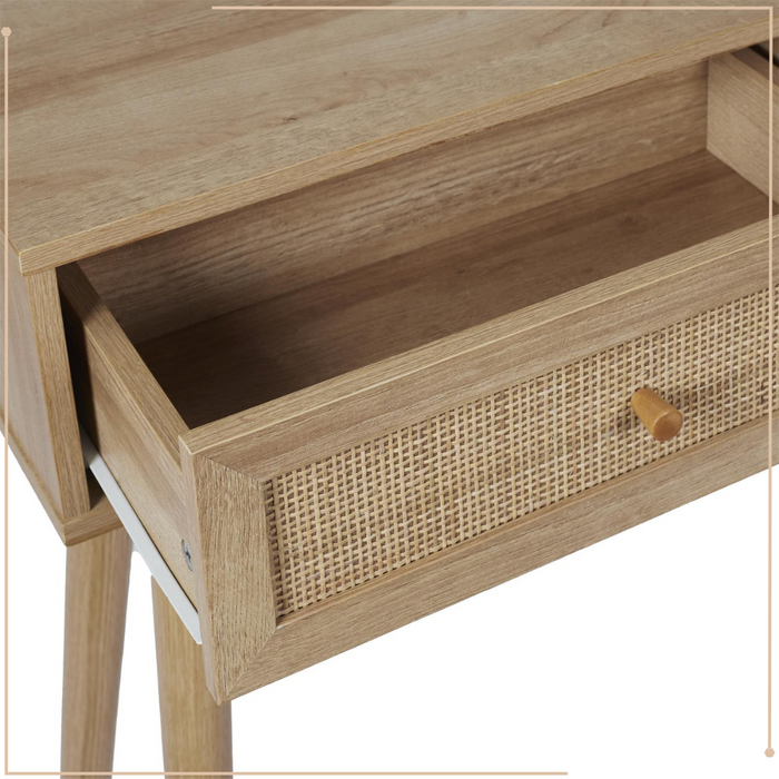 MISOU Bali Sidetable Consoletafel Haltafel Woonkamer Wandtafel Rota...