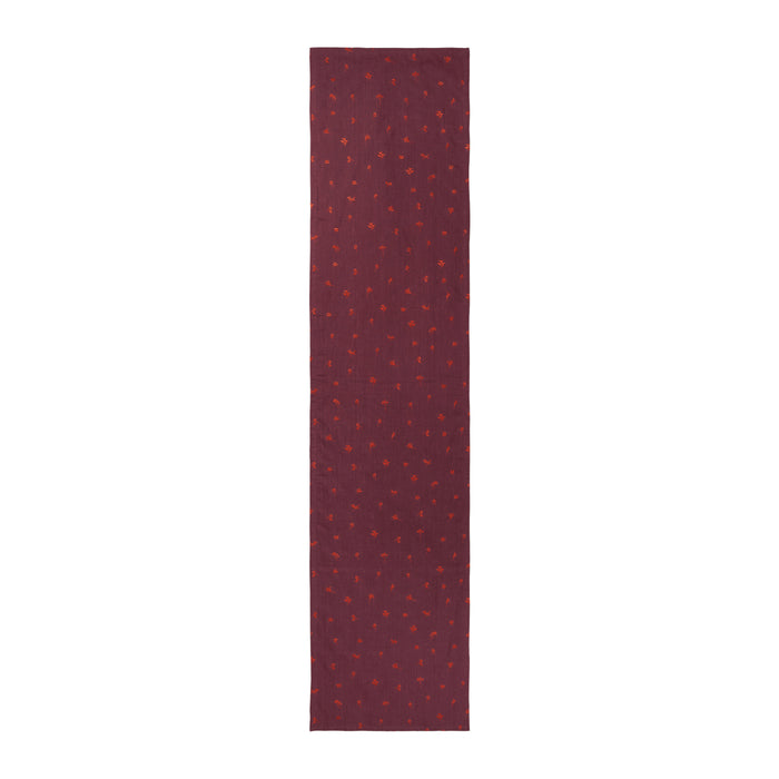 Ferm Living Baies Tafelkleed Loper - Dark Grape / Picante