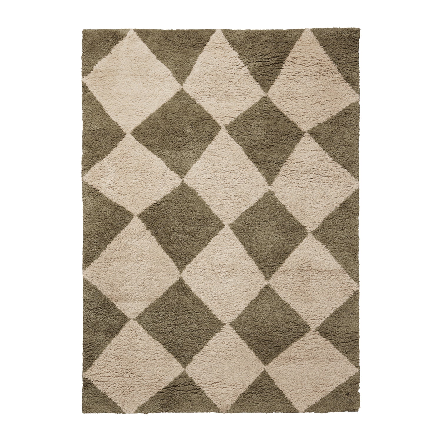 Ferm Living Tilt Vloerkleed 140 x 200 cm - Elm Green