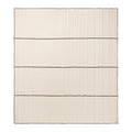 Ferm Living Vari Quilted Sprei B 230 cm - Natural / Dark Chocolate