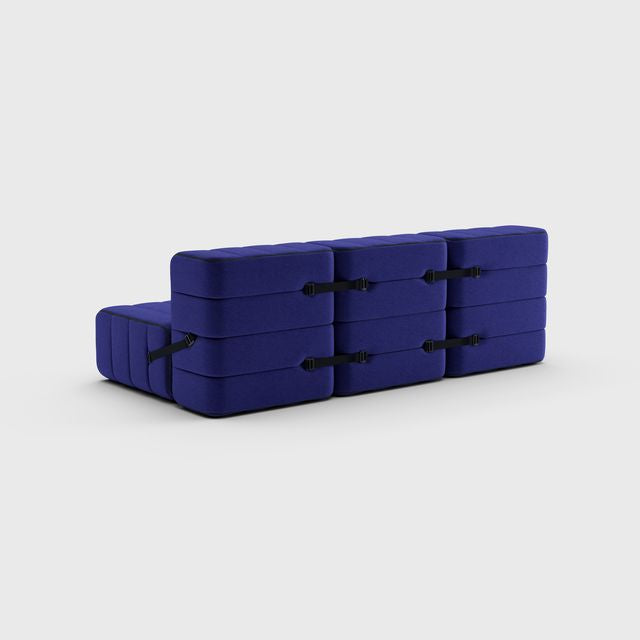 Curt-Set 6 - e.g. Flexible 3-seater - Jet - 9605 (Blue)