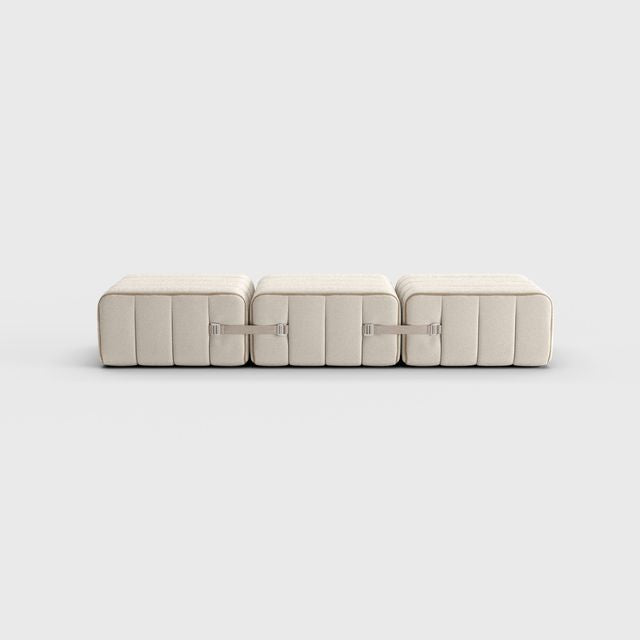 Curt-Set 3 - e.g. Flexible bench - Sera - Calla (White | Beige)