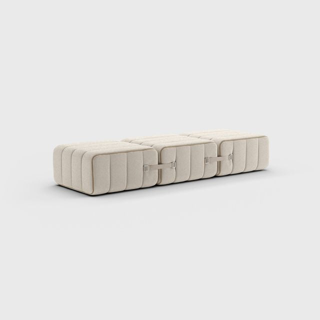Curt-Set 3 - e.g. Flexible bench - Sera - Calla (White | Beige)