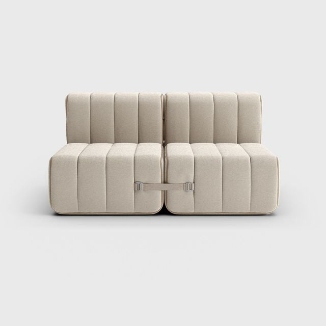 Curt-Set 4 - e.g. Flexible 2-seater - Sera - Calla (White | Beige)