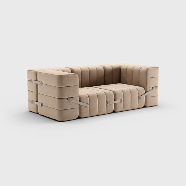 Curt-Set 7 - e.g. Flexible 2-seater - Dama - (Beige | Grey)