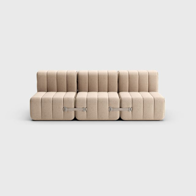 Curt-Set 6 - e.g. Flexible 3-seater - Dama - 0029 (Beige | Grey)