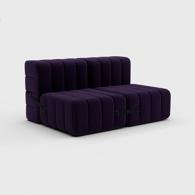 Curt-Set 4 - e.g. Flexible 2-seater - Jet - 9607 (Blue | Purple)