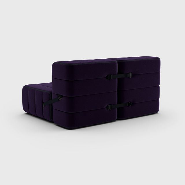 Curt-Set 4 - e.g. Flexible 2-seater - Jet - 9607 (Blue | Purple)