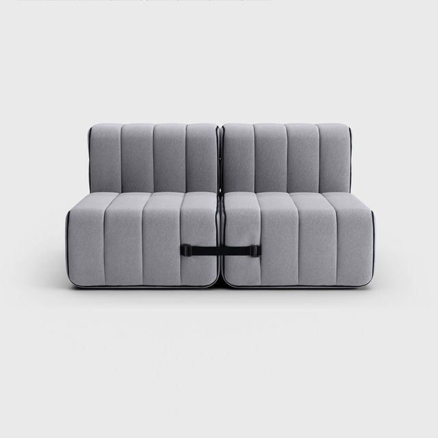 Curt-Set 4 - e.g. Flexible 2-seater - Jet - 9803 (Grey)