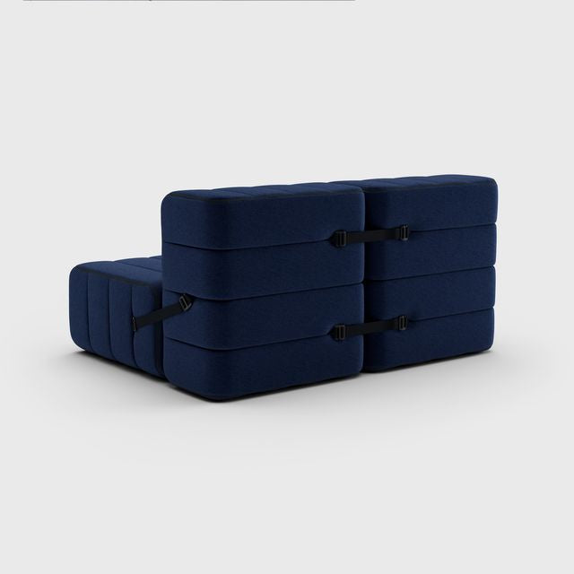 Curt-Set 4 - e.g. Flexible 2-seater - Jet - 6098 (Dark blue)