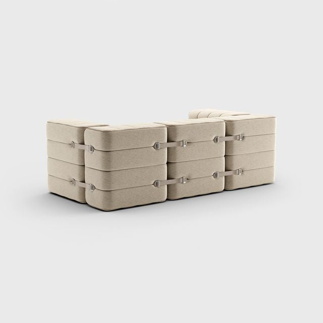 Curt-Set 7 - e.g. Flexible 2-seater - Jet - (Grey | Beige)