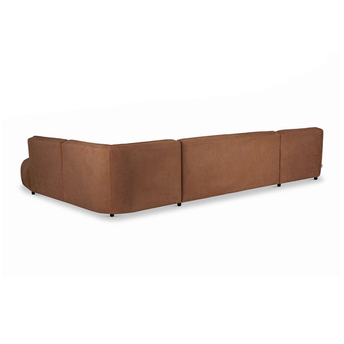 by fonQ Soft U-bank Rechts - Micro Chenille - Terra