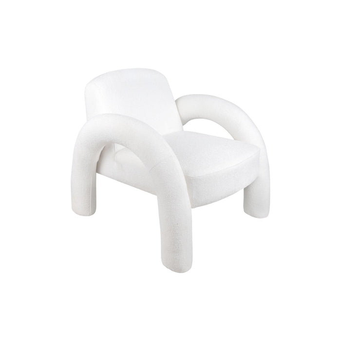 Leitmotiv Stoel Brazo Melange - Wit - 88x74x74cm