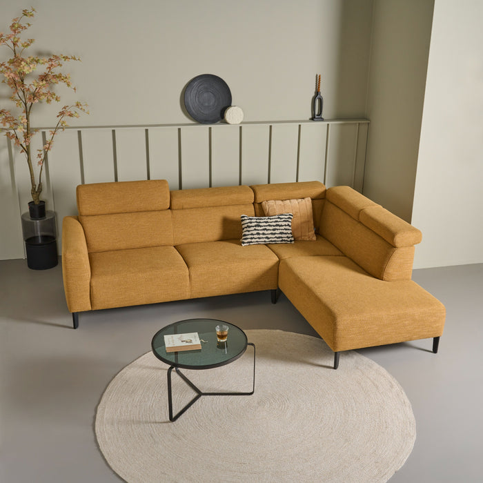 Bijzettafel Sovana - Zwart - Glas - 30x50x30cm (BxHxD)