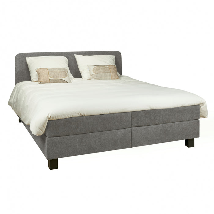 Boxspring Bilbao - Antraciet|Grijs - Textiel