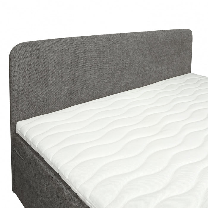 Boxspring Bilbao - Antraciet|Grijs - Textiel
