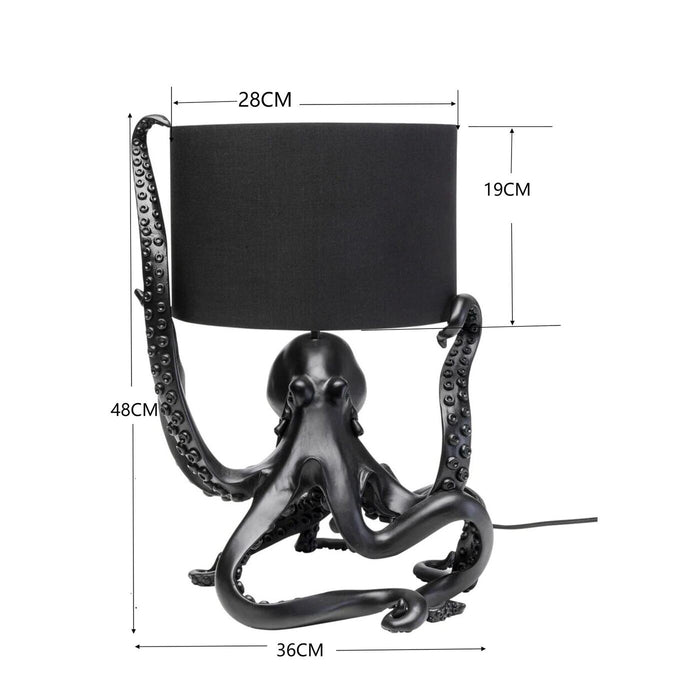 Tafellamp octopus zwart Kare Design