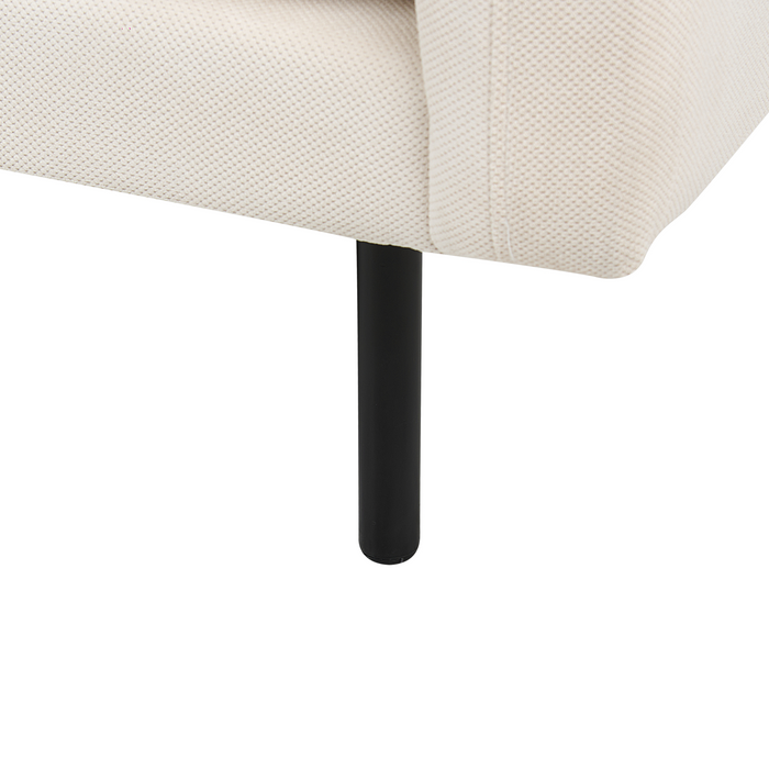 Beliani - VINTERBRO - Hoekbank - Lichtbeige - Rechtszijdig - Polyester