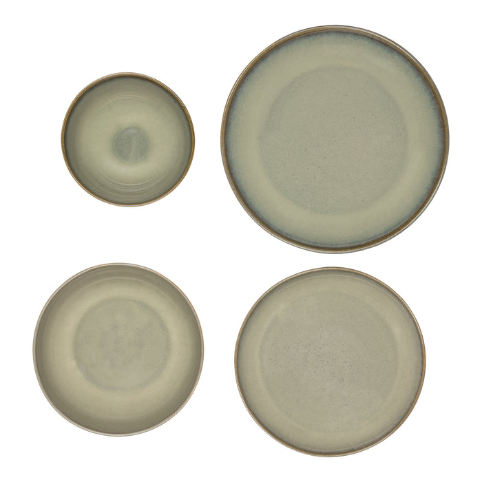 by fonQ Verda Dinerborden 4st. - Ø 26 cm - Groen