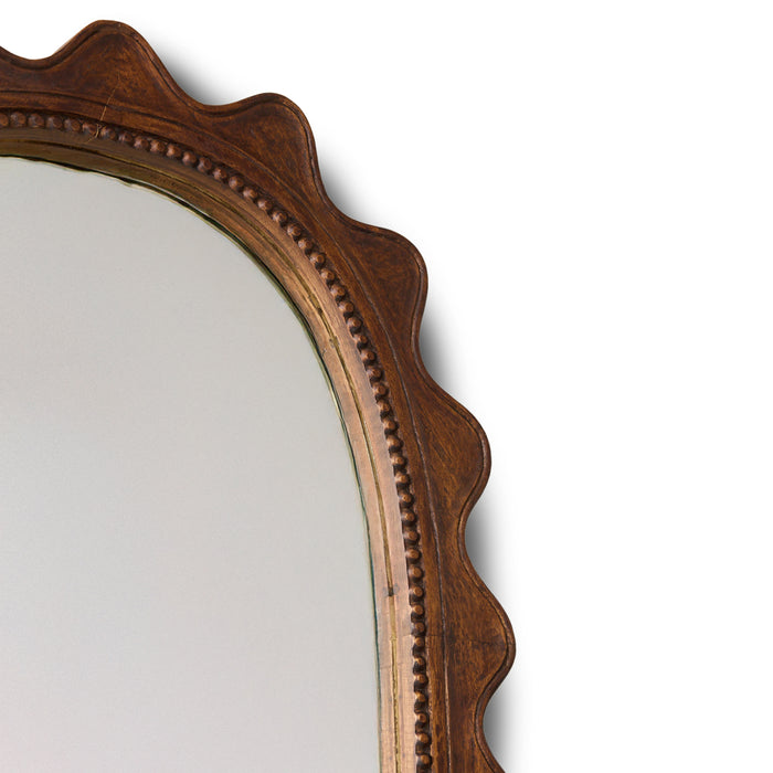 HKliving Ripple Spiegel - Hout