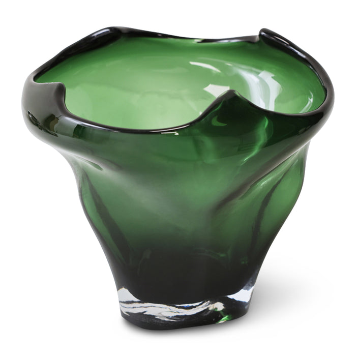 HKliving Folded Vaas - Emerald
