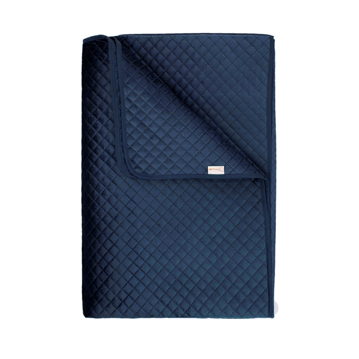 Yellow Bedsprei Victoria - navy blue