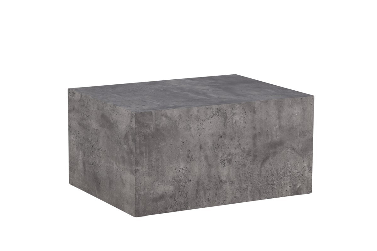 Rebellenclub Tusani Salontafel - 80 x 60 cm - Grijs Betonlook