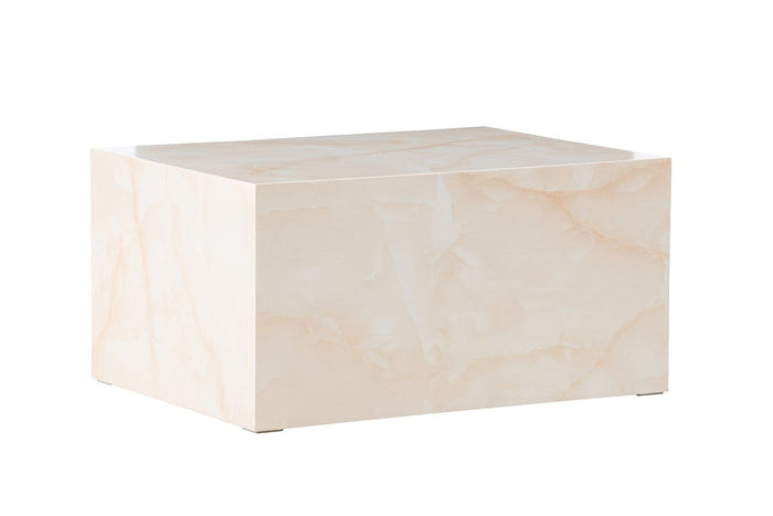 Rebellenclub Tusani Salontafel - 80 x 60 cm - Beige Marmerlook
