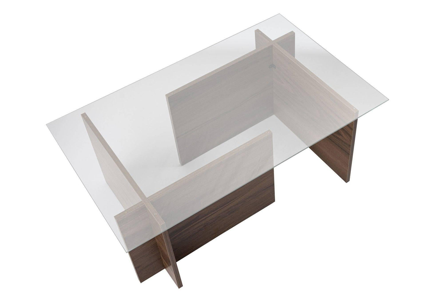 Calicosy - Salontafel met glazen blad L105 cm - NOAH