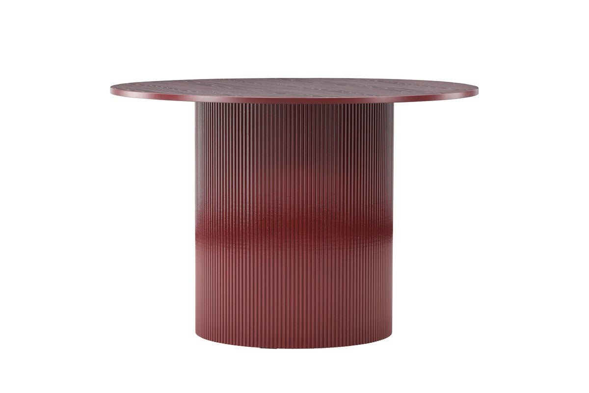 Rebellenclub Graus Eetkamertafel - ¿110 cm - Bordeauxrood