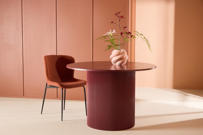 Rebellenclub Graus Eetkamertafel - ¿110 cm - Bordeauxrood
