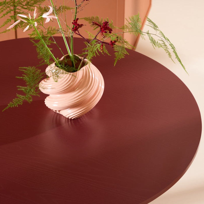 Rebellenclub Graus Eetkamertafel - ¿110 cm - Bordeauxrood