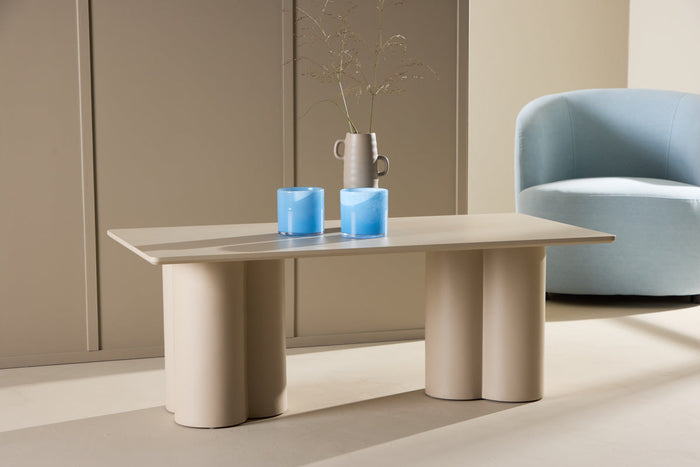 Rebellenclub Grenaa Salontafel - 120 x 60 cm - Beige