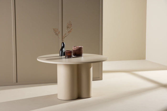 Rebellenclub Grenaa Salontafel - ø80cm - Beige