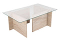 Calicosy - Salontafel met glazen blad L105 cm - NOAH