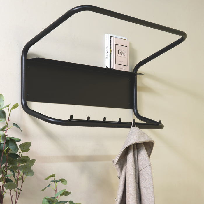 Spinder Design kapstok Flux - Zwart - 7 haken