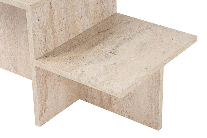 Giga Meubel - Salontafel Travertin Hout - 80x40x40cm - Harmony