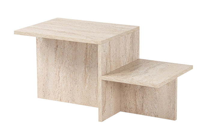 Giga Meubel - Salontafel Travertin Hout - 80x40x40cm - Harmony