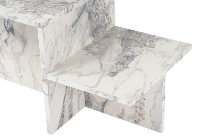 Giga Meubel - Salontafel Wit Hout - 80x40x40cm - Harmony
