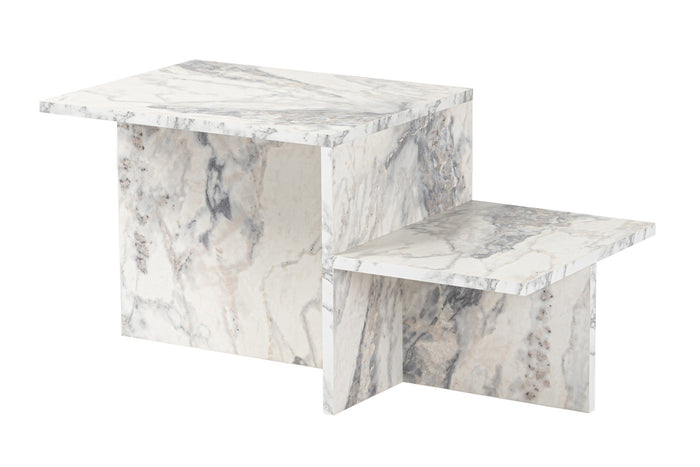 Giga Meubel - Salontafel Wit Hout - 80x40x40cm - Harmony