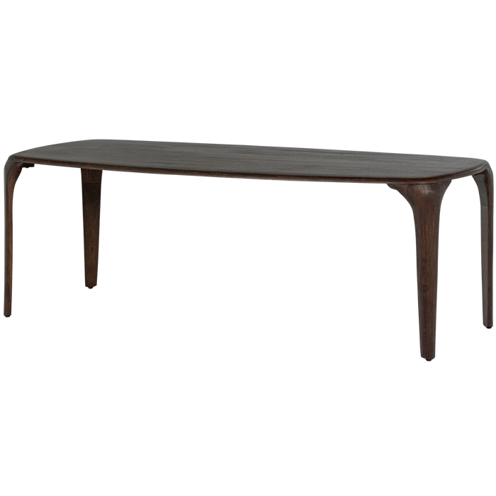 WOOOD Fiore Eettafel - Mango Hout - Walnoot - 76x230x95