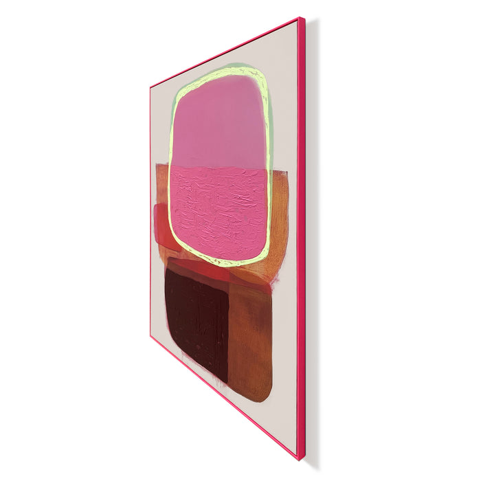 by fonQ Luminous Pop Schilderij 100 x 120 cm - Neon Roze