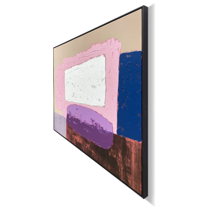 by fonQ Retroverse Schilderij 78 x 100 cm - Zwart